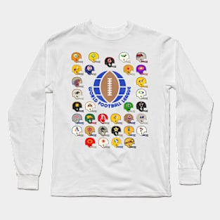 World Football League Defunct Team Helmets Long Sleeve T-Shirt
